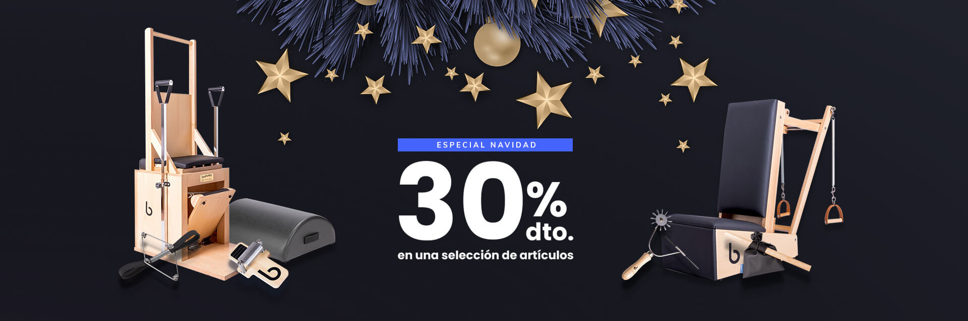 Banner superior Oferta Navidad Bonpilates - Navidad Oferta 30% dto