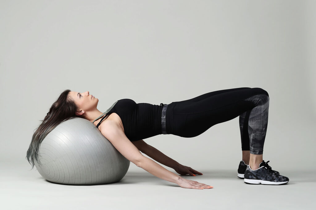 Ejercicios con balón de pilates