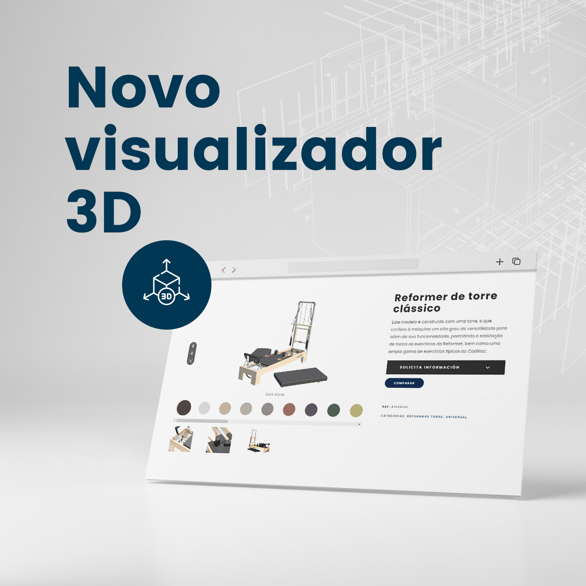 banner 1200x1200 visor3d por 1 - Máquinas Pilates: reformer, acessórios e material