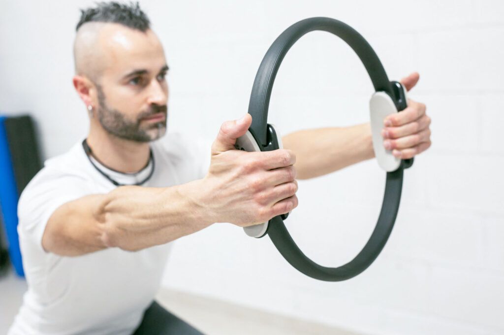 Ejercicios de pilates con aro