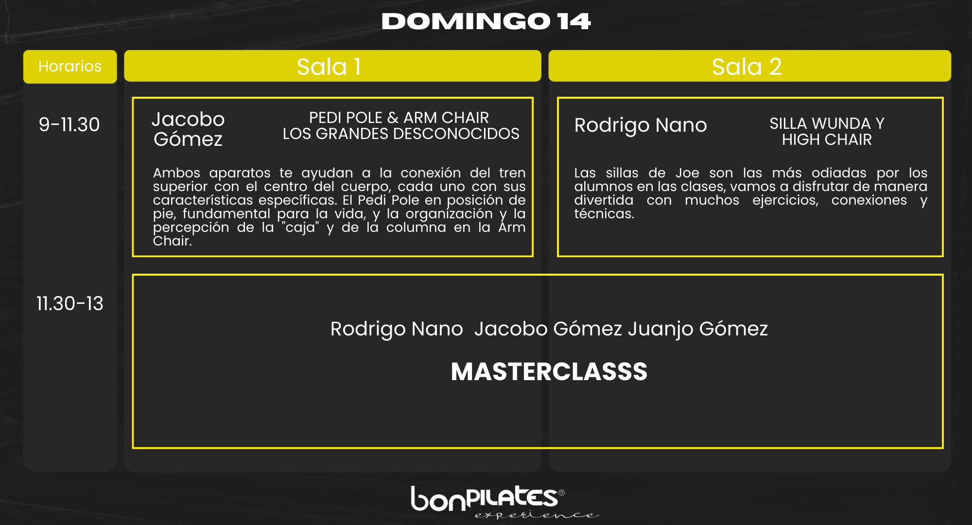 domingo - Bonpilates Experience