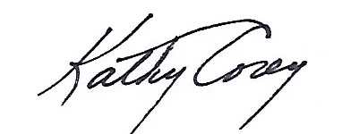 Firma de Kathy Corey